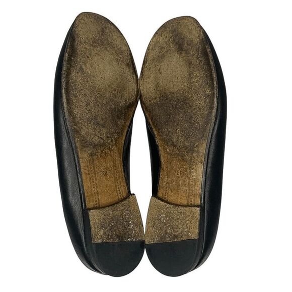 Gucci Jordaan Horsebit Loafers EU 36 US 6 Black Leather Flat Slip On Shoes - Picture 9 of 11